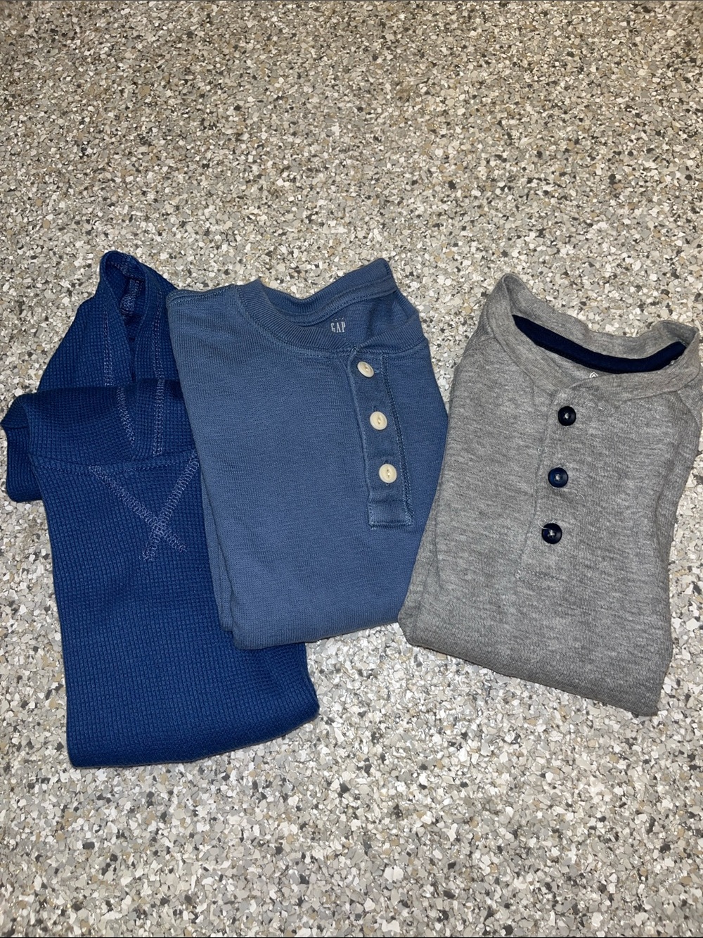 GAP Boys Crewneck & Hoodie Sweater Trio in Navy, Slate, and Gray all 3 for $12